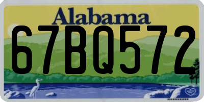 AL license plate 67BQ572