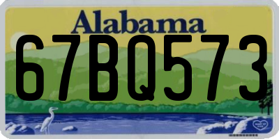 AL license plate 67BQ573
