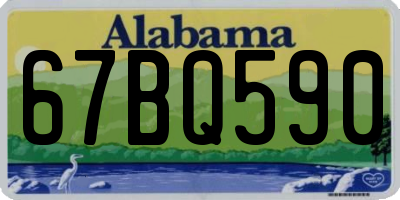 AL license plate 67BQ590