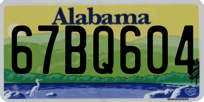AL license plate 67BQ604