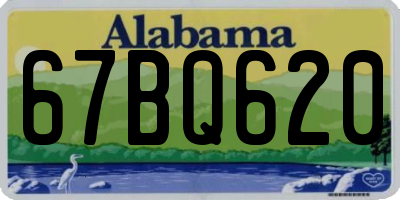 AL license plate 67BQ620