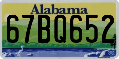 AL license plate 67BQ652