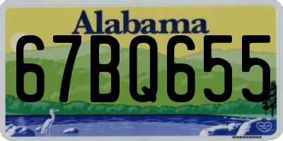 AL license plate 67BQ655