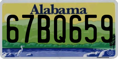 AL license plate 67BQ659