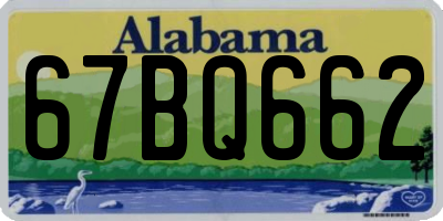 AL license plate 67BQ662