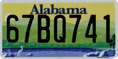 AL license plate 67BQ741
