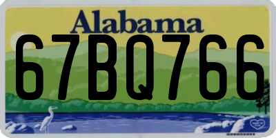 AL license plate 67BQ766