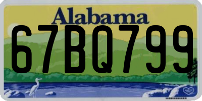 AL license plate 67BQ799