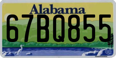 AL license plate 67BQ855