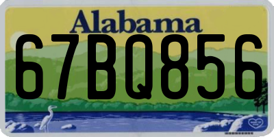 AL license plate 67BQ856