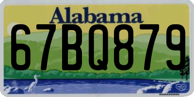 AL license plate 67BQ879