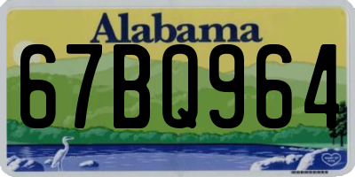 AL license plate 67BQ964