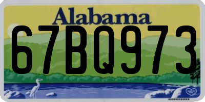 AL license plate 67BQ973