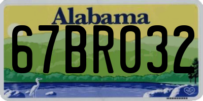 AL license plate 67BR032