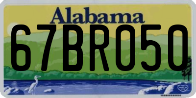 AL license plate 67BR050