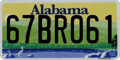 AL license plate 67BR061