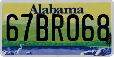 AL license plate 67BR068