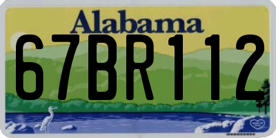 AL license plate 67BR112