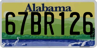 AL license plate 67BR126