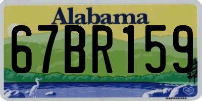AL license plate 67BR159