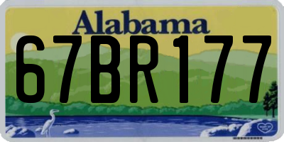 AL license plate 67BR177
