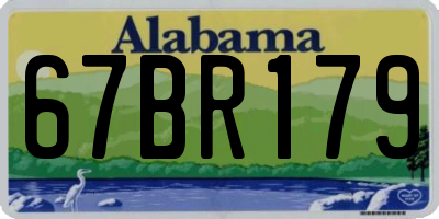 AL license plate 67BR179