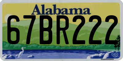 AL license plate 67BR222