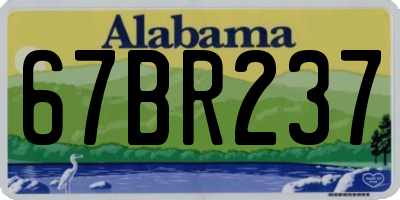 AL license plate 67BR237