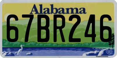 AL license plate 67BR246