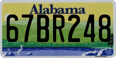 AL license plate 67BR248