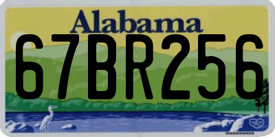AL license plate 67BR256