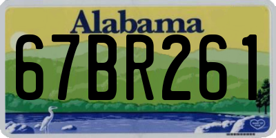 AL license plate 67BR261