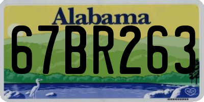 AL license plate 67BR263