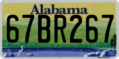 AL license plate 67BR267