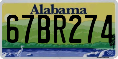 AL license plate 67BR274