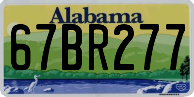 AL license plate 67BR277