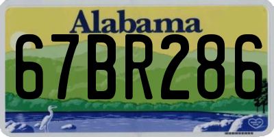 AL license plate 67BR286