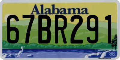 AL license plate 67BR291