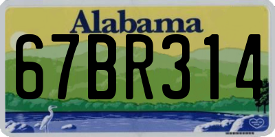 AL license plate 67BR314