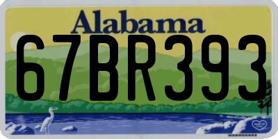 AL license plate 67BR393