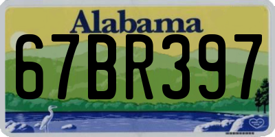 AL license plate 67BR397