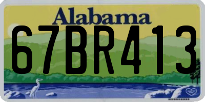 AL license plate 67BR413