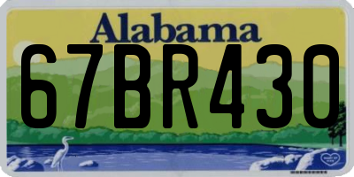 AL license plate 67BR430