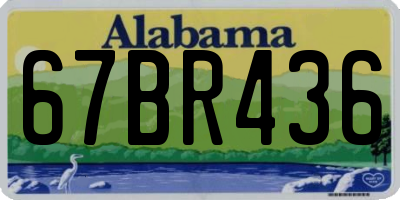 AL license plate 67BR436