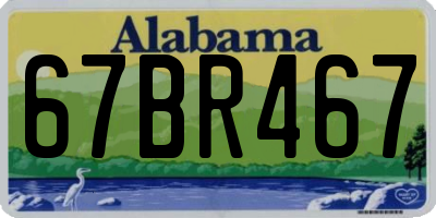 AL license plate 67BR467