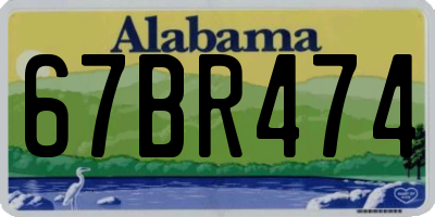 AL license plate 67BR474