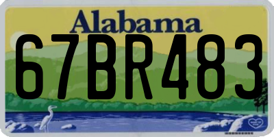 AL license plate 67BR483