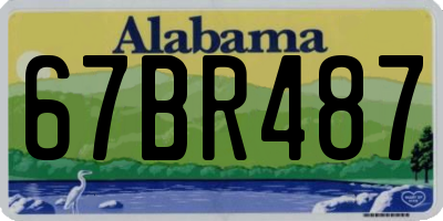 AL license plate 67BR487