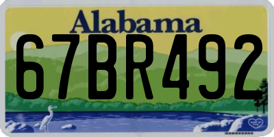 AL license plate 67BR492