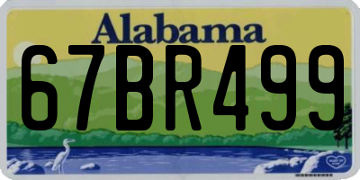 AL license plate 67BR499